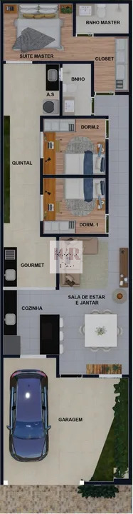 Casa à venda com 3 quartos, 90m² - Foto 3